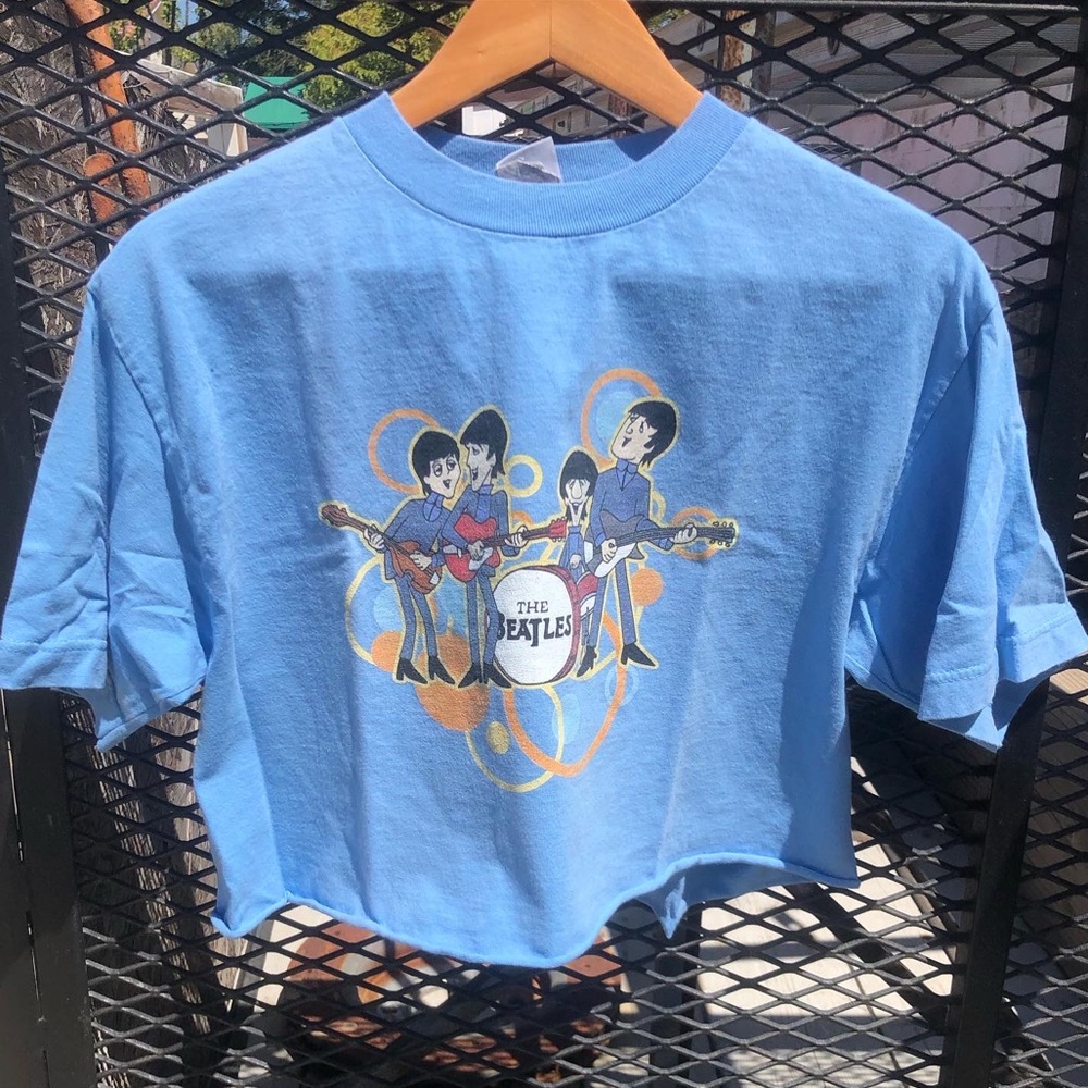 The Beatles cropped tee